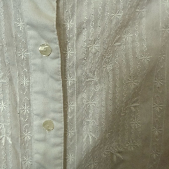 L.L. Bean White Button Down Shirt - Picture 4 of 5